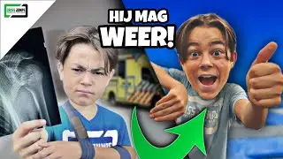 ROBIN ZIJN EERSTE TRAINING! na sleutelbeen gebroken