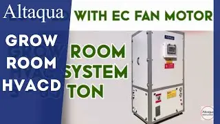 Altaqua Grow Room HVAC Provides Integrated Temperature, Humidity Control for Cannabis Cultivation.