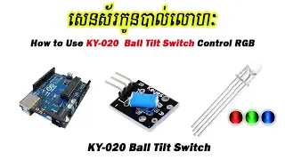 សេនស័រកូនបាល់លោហៈ | KY-020 Ball Tilt Switch Control RGB