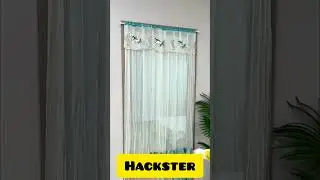 Curtain Rod Brackets Easy Peasy | Curtain Rod huk |  Curtain Holder #shorts #smartgadgets #Hackster