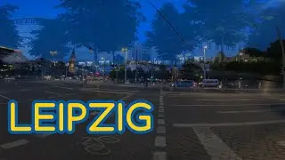 Германия: Ночной Лейпциг 2023 🌆 &mdash; Jahnallee &middot; Ranst&auml;dter Steinweg&mdash; 🏰 Nacht LEIPZIG 2023