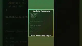 JavaScript Programming question #code #coding #css #developer #html #javascript  #java #programmer