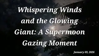 Whispering Winds and the Glowing Giant: A Supermoon Gazing Moment
