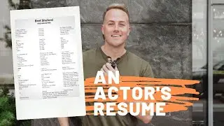 How You Can Create an Amazing Acting Resume