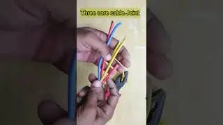 #shorts #viralshorts #viralvideo How to🔥joint three🪛core cable || 3core cable joint kese lgaye