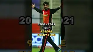 Rashid Khan Total IPL Salary (2017-2023) 🥶🔥 #shorts #shortsvideo #trending #viral #ipl #rashidkhan