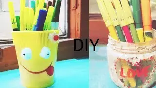 DIY pen holder/how to make pencil stand at home 