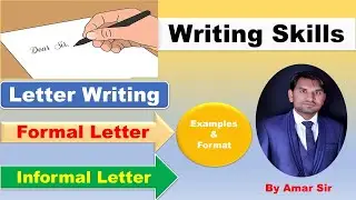 Letter Writing in English for  students | Method & Example | Formal& Informal Letter| By Amar Sir