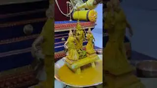 Lord Narayana idol unboxing abhishekam and kalyanotsavam