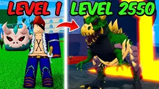 Noob To MAX LEVEL As X DRAKE in Blox Fruits!