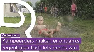 Slecht weer zorgt voor wateroverlast op de camping