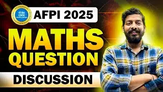 AFPI MATHS PYQ 2025 | AFPI MOHALI 2026 | By Sahill Sir