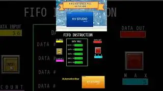 FIFO Instruction Keyence PLC With HMI Simulation Short #fifo #shorts #keyence #shortvideo #plc #hmi