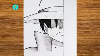 How to Draw Monkey D. Luffy Step by Step | Easy Anime Drawing Tutorial