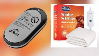 Slinet night electric blanket and Crivit Rechargeable electric hand warmer unboxing