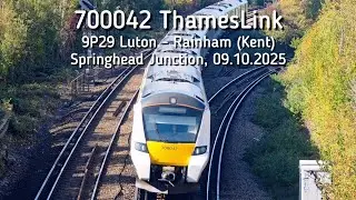 700042 ThamesLink, 9P29 Luton - Rainham (Kent), Springhead Junction, 09.10.2025