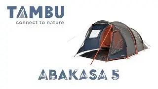 TAMBU ABAKASA 5 | das komfortable 5-Personen-Tunnelzelt aus recyceltem Polyester
