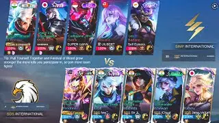 GLOBAL NO.7 VS GLOBAL NO.10 SQAUD|INTENSE MATCH|KAEL MLBB