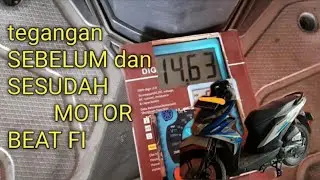 #Beatfi #kiprokBEAT#avometerDigital Tegangan aki dan kiprok BEAT fi