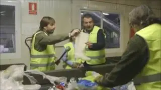 El Foraster a la planta de triatge d'envasos de Berga