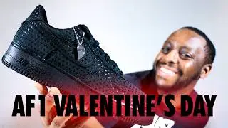 Обзор кроссовок Nike Air Force 1 Valentine's Day 2026 Black на ногах. QuickSchopes 890 Schopes IB...