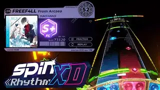 Spin Rhythm XD - FREEF4LL by YUKIYANAGI (custom chart) XD Difficulty 52 S+ FC!!!!
