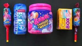 ASMR Surprise Box Unboxing | Rainbow Lollipops, Bubble Gum & Unicorn Eggs