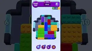 Color Block Jam Level 205 Solution Walkthrough #colorblockjam #gaming #games #colorblockjamgame