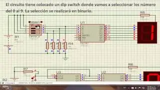 Decodificador de BCD a Siete Segmentos y Contador 74LS90