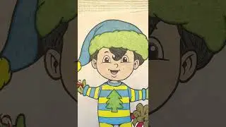 Completed Page / Gnome for the Holidays by Dreamtivity #gnomes #coloringbook #christmas2023