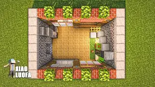 Minecraft Tutorial: How To Build a Simple Underground Base【LUOFA】