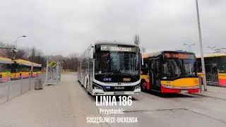MAN Lion's City 18E#9960 linia 186.