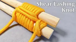 Shear lashing knot.