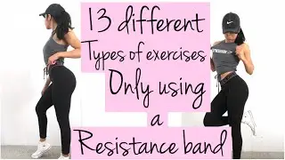 13 Different Types Of Exercises Only Using A Resistance Band + A Quick Back Workout!!!