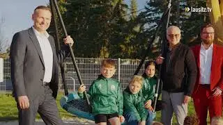 Spielspa&szlig; auf dem neuen Spielplatz in Str&ouml;bitz