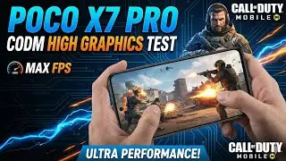 poco X7 pro testing codm high graphics gameplay 