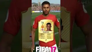 Marcus Rashford FIFA evolution (17-24) #shorts #eafc24 #fc24 #fifa #rashford #manutd #england