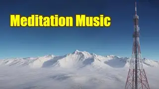 Music For Sleep. Aerial Winter Beauty Over Snowy Mountain Range.