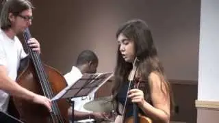 Rachel Pace Jazz Fest rehearsal