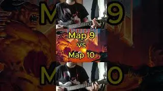 Battle of the Riffs: Doom 2 Map 9 vs Map 10 #doom #guitar #shorts