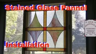 Antique Stained Glass Window Install