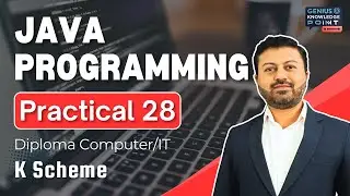 Java Database Insert, Update and Delete Operation| Diploma Semester 4 Practical No. 28(K Scheme)