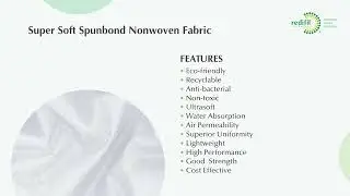 Redifil Nonwovens | Super Soft Spunbond Nonwoven Fabric | 2022Super Soft Spunbond Nonwoven Fabric