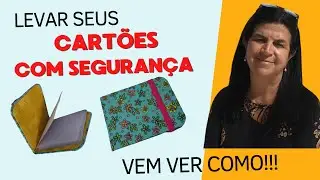 FAÇA UM PORTA CARTÕES EM CARTONAGEM! Uma maneira segura de levar seus cartões com você!