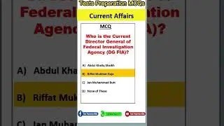 Current Affairs MCQs #etea #ct #dm #pms #css #kppsc
