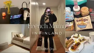 French Mama in Finland | Getting Ready 💄| Ikea Vlog 🛍️ | Snowy Day | Girls Night | Silent Cozy Vlog