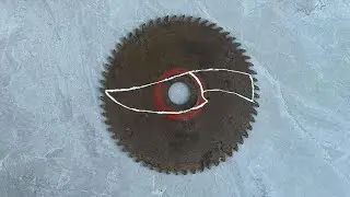 DIY &ndash; Простое изготовление ножа из старого пильного диска | Как сделать нож в японском стиле