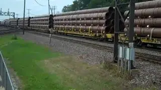 UP 8601 West Pipe Train