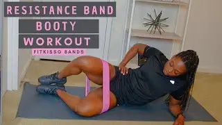 At Home Booty Workout ft FITKISSG bands| Resistance Band Booty Workout | EricaTV