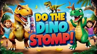 Dino Stomp! 🦕 A Fun Dinosaur Song for Kids | Bubbly Kids Songs BKS